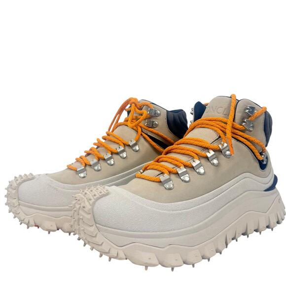 Moncler Trailgrip GTX High Hiking Boots Gore-Tex Beige Size 39 - Picture 3 of 12